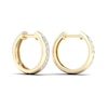 Thumbnail Image 3 of 10K Gold 1/4 CT. T.W. Lab-Grown Diamond Single Row Huggie Hoops