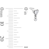 Thumbnail Image 2 of Solid Stainless Steel CZ Heart and Round L-Shaped Nose Stud - 18G 1/4"