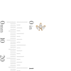 Thumbnail Image 3 of 10K Solid Gold Marquise CZ Trio Studs