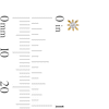 Thumbnail Image 2 of 10K Gold CZ Sunburst Flat Back Studs