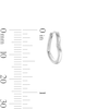 Thumbnail Image 3 of Sterling Silver Heart Huggie Hoops