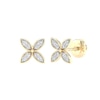 Thumbnail Image 1 of 10K Gold 1/10 CT. T.W. Lab-Grown Diamond Clover Studs