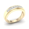 Thumbnail Image 3 of 10K Gold 1/10 CT. T.W. Lab-Grown Diamond Single Row Ring