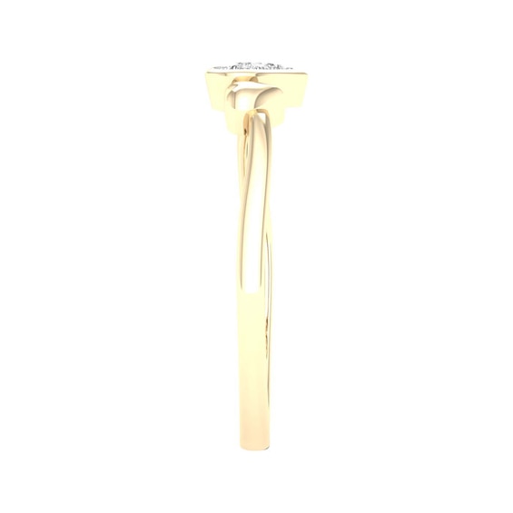 10K Gold 1/20 CT. T.W. Lab-Grown Diamond Heart Ring