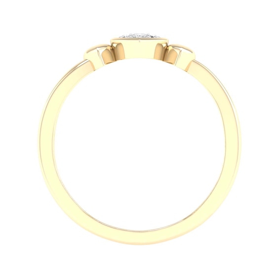 10K Gold 1/20 CT. T.W. Lab-Grown Diamond Heart Ring