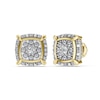 Thumbnail Image 1 of 14K Gold Plated 1/4 CT. T.W. Lab-Grown Diamond Cushion Studs