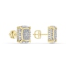 Thumbnail Image 3 of 14K Gold Plated 1/4 CT. T.W. Lab-Grown Diamond Cushion Studs