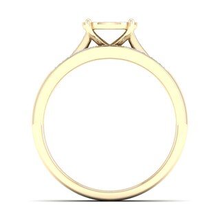 10K Gold 1/5 CT. T.W. Lab-Grown Diamond Round Circle Ring Band Set