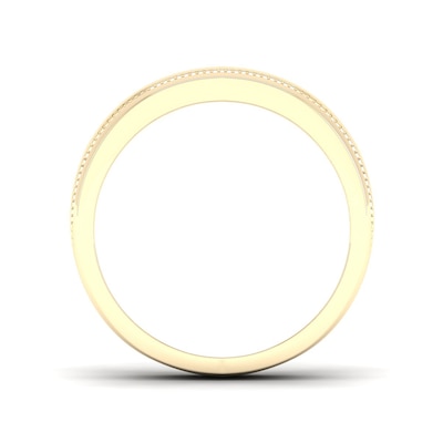 14K Gold Plated 1/4 CT. T.W. Lab-Grown Diamond Single Row Ring