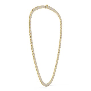 14K Gold Plated 1/2 CT. T.W. Lab-Grown Diamond Cushion Necklace - 20"