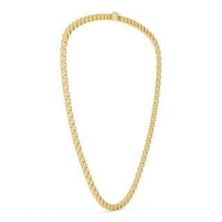 14K Gold Plated 1/2 CT. T.W. Lab-Grown Diamond Cushion Necklace - 20"