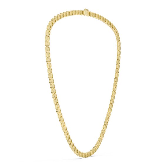 14K Gold Plated 1/2 CT. T.W. Lab-Grown Diamond Cushion Necklace - 20"