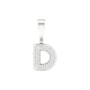 Thumbnail Image 1 of Sterling Silver 1/20 CT. T.W. Lab-Grown Diamond Initial Necklace Charm