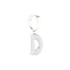 Thumbnail Image 2 of Sterling Silver 1/20 CT. T.W. Lab-Grown Diamond Initial Necklace Charm