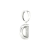 Thumbnail Image 3 of Sterling Silver 1/20 CT. T.W. Lab-Grown Diamond Initial Necklace Charm