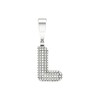 Thumbnail Image 1 of Sterling Silver 1/20 CT. T.W. Lab-Grown Diamond Initial Necklace Charm