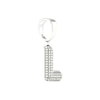 Thumbnail Image 2 of Sterling Silver 1/20 CT. T.W. Lab-Grown Diamond Initial Necklace Charm