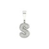 Thumbnail Image 1 of Sterling Silver 1/20 CT. T.W. Lab-Grown Diamond Initial Necklace Charm