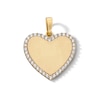 Thumbnail Image 1 of 10K Solid Gold CZ Heart Necklace Charm