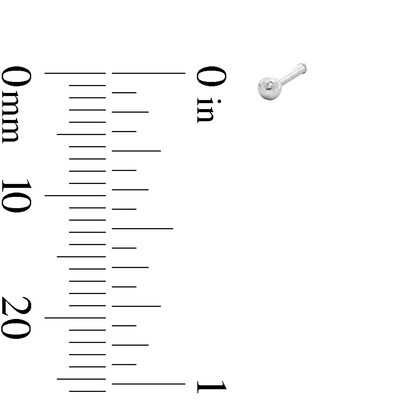 Stainless Steel Black CZ, Ball, and Hoop Nose Set - 20G