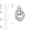 Thumbnail Image 3 of Sterling Silver Double Knot Studs