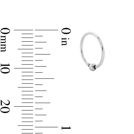Semi-Solid Stainless Steel Pink CZ Nose Stud and Hoop Set - 20G