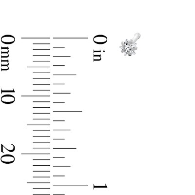 Stainless Steel CZ and Crystal Tricluster, Moon, and Star Nose Stud Set - 20G