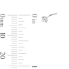 Thumbnail Image 2 of Stainless Steel L-Shaped Nose Stud Set - 20G