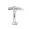 Thumbnail Image 1 of Titanium CZ Five Stone Floating Belly Button Ring - 14G 7/16"
