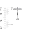 Thumbnail Image 2 of Titanium CZ Five Stone Floating Belly Button Ring - 14G 7/16"