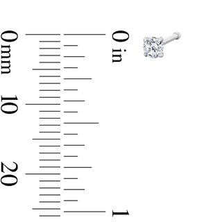 Stainless Steel CZ Butterfly and Studs Nose Set - 20G