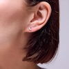 Thumbnail Image 2 of Sterling Silver Crescent Moon Studs