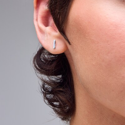 Sterling Silver Bar Studs