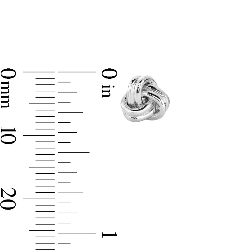 Main Image 3 of Sterling Silver Knot Studs