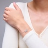 Thumbnail Image 2 of Sterling Silver CZ Butterfly Bracelet - 6" + 1"