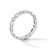 Thumbnail Image 3 of Sterling Silver CZ Alternate Marquise Ring - Size 7