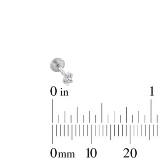 Stainless Steel CZ Stud, Flower, and Tricluster Stud Set - 18G
