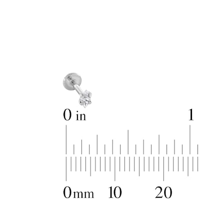 Stainless Steel CZ Stud, Flower, and Tricluster Stud Set - 18G
