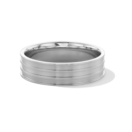 Sterling Silver High Polish Ring Band - Size 7