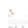 Thumbnail Image 2 of Yellow Ion Plated Crown, Stud, and Ball Stud Set - 18G