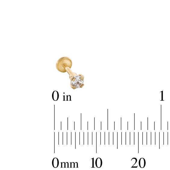 Yellow Ion Plated Crown, Stud, and Ball Stud Set - 18G
