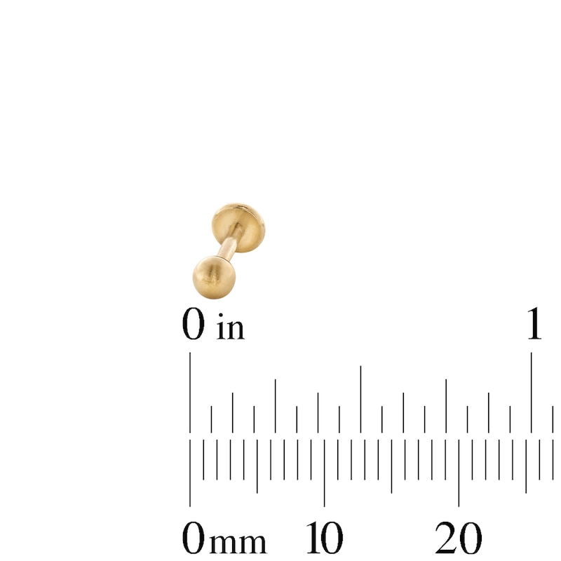 Main Image 4 of Yellow Ion Plated Crown, Stud, and Ball Stud Set - 18G