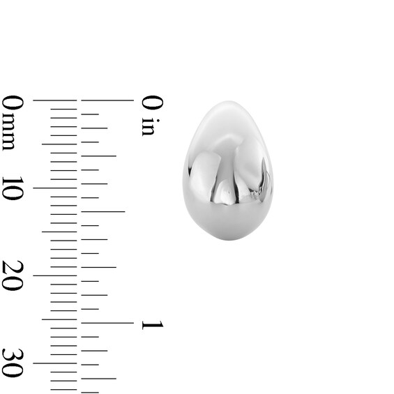 Sterling Silver Teardrop Studs