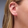Thumbnail Image 2 of 10K Gold CZ Rainbow Clicker Hoop - 18G 7mm
