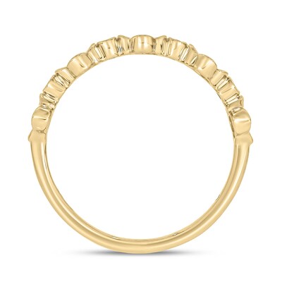 14K Gold Plated 1/ CT. T.W. Lab-Grown Diamond Clover Ring