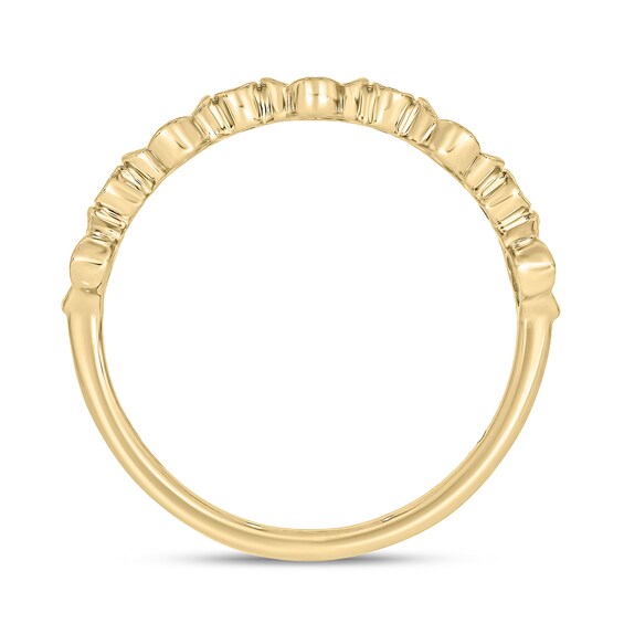 14K Gold Plated 1/ CT. T.W. Lab-Grown Diamond Clover Ring
