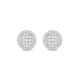 14K Gold Plated 1 CT. T.W. Lab-Grown Diamond Round Studs
