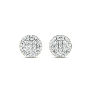 14K Gold Plated 1 CT. T.W. Lab-Grown Diamond Round Studs