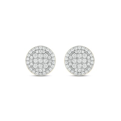 14K Gold Plated 1 CT. T.W. Lab-Grown Diamond Round Studs