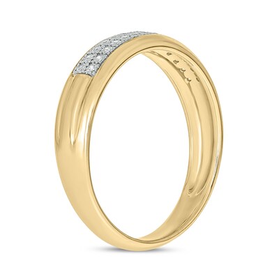10K Gold 1/5 CT. T.W. Lab-Grown Diamond Double Row Ring